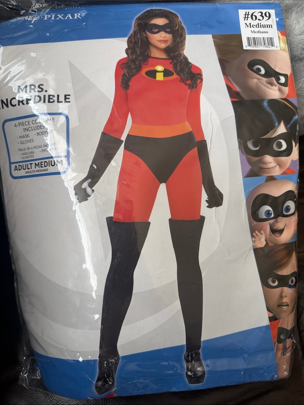 Disney Mrs. Incredible Women's Superhero Costume - Red, Black, Gold